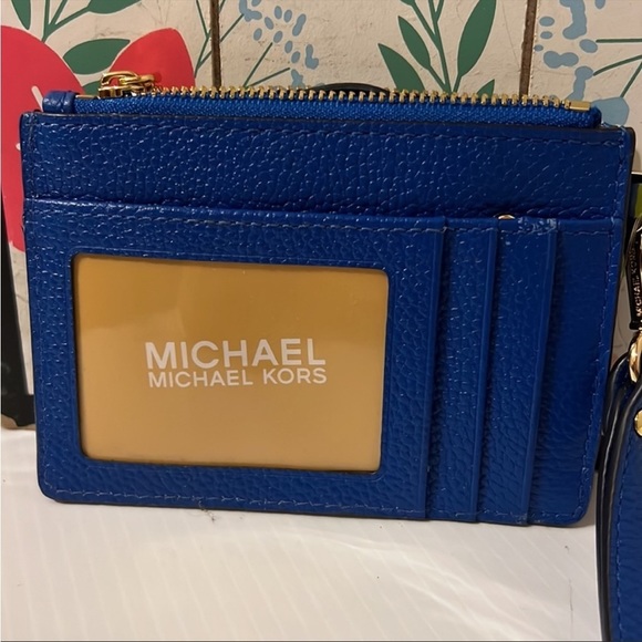 Michael Kors Handbags - NWOT Michael Kors Blue Card/Coin Holder Small